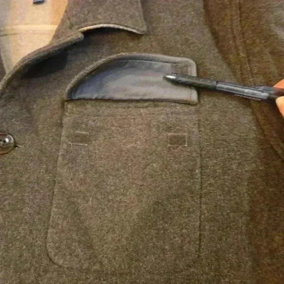 Brooks Brothers Mens Wool Button Down Collared Long Sleeve Jacket Brown Size XL - Picture 5 of 13